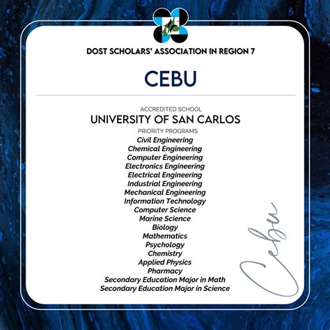 dost accredited schools in cebu